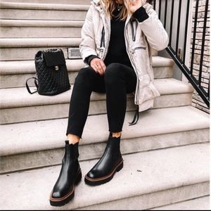 Sam Edelman LAGUNA CHELSEA BOOT, black leather, 8.5